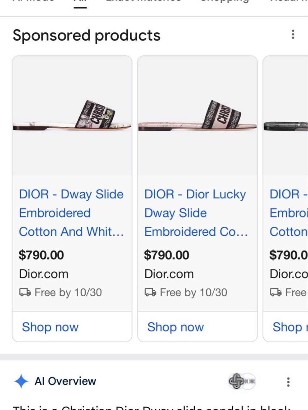 DIOR Dway slides black + gold size 39 - Picture 4 of 4